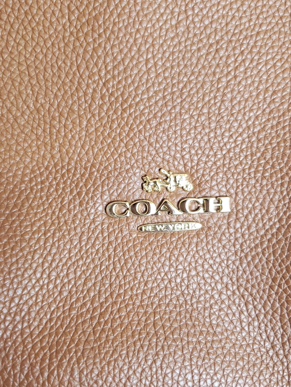 Coach Tan Leather Shoulder Bag - Picture 2 of 16